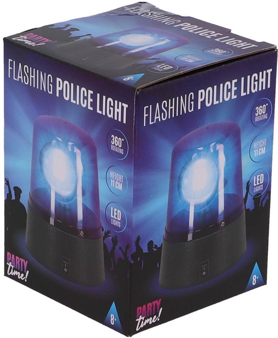 Polizei Blinklicht 11 cm Blau