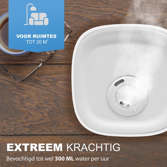 Aironex Luftbefeuchter 3.8 Liter - Topfill - Aroma - Luftbefeuchter - Luftbefeuchter - Geeignet für Wohnzimmer, Büro, Babyzimmer, Schlafzimmer