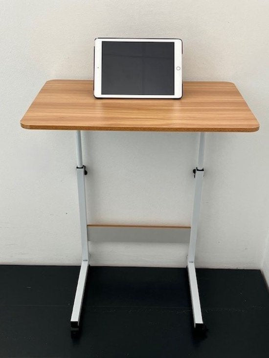 Ceruzo Laptop-Tisch - Mobiler Betttisch - Höhenverstellbar 80cm-Home Office -60x40cm-Holzoptik