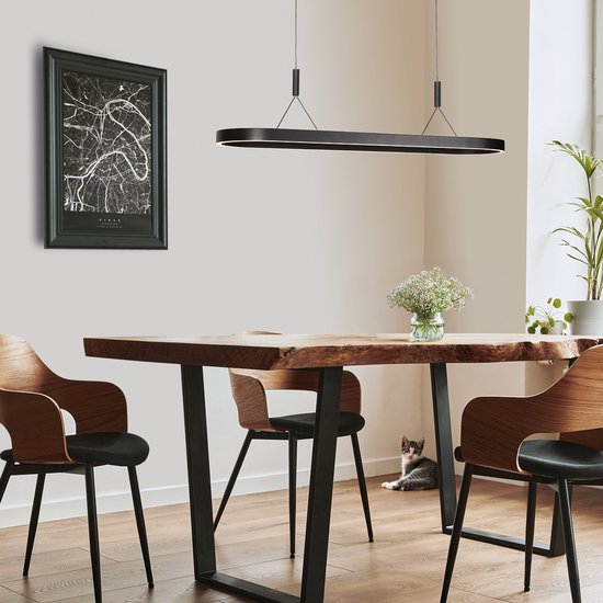 Steinhauer Exclusive - Pendelleuchte - Mykty - schwarz - Metall - Designerleuchte - LED - 4205ZW