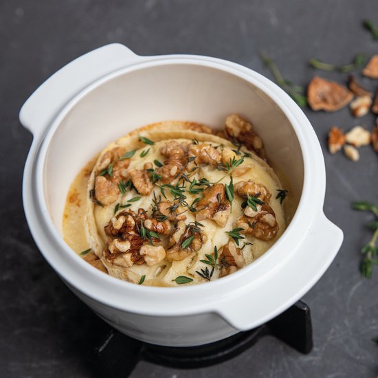 Boska Cheese Baker - Ofenform mit Boden - für Camembert - Käsefondue - Weiß
