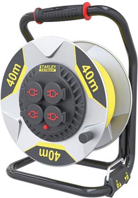 Stanley Reel Fatmax Pen Erde 4-Way 16a 40 Meter Silber Neopren