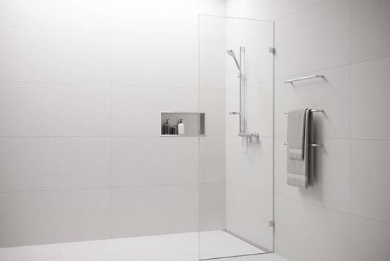 Easydrain Compact 30 Zero Dryphon Duschrinne - Gebürsteter Edelstahl - 800 mm x 64 mm