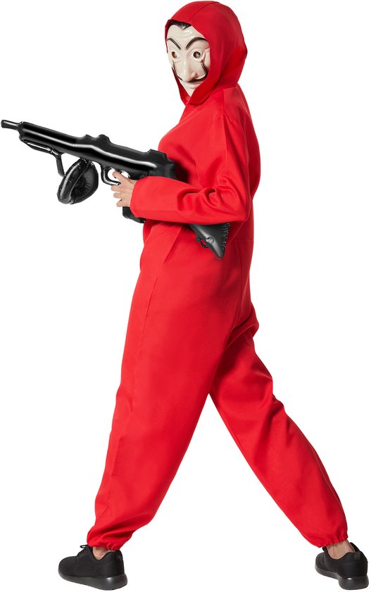 Dressforfun La Casa de Papel - Geldraub - Unisex Kostüm maskierte Bankräuber - M - Kostüm Karneval - Halloween - Verkleiden - Partykleidung - Karnevalskleidung - Party - Partykleidung
