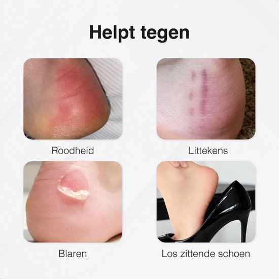 Fersenschoner - 6 Stück - Fersenpolster - Orthesen - Anti-Rutsch-Fersensohle - Gegen Blasen - Fersenpolster - Fersenpolster für Schuhe