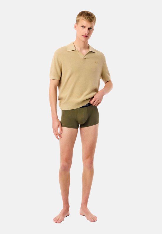Lacoste Trunks Shorts Männer - 3 Stück - Olive/Delphinium - Größe XL