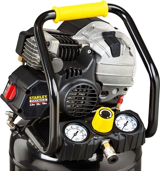 Stanley Fatmax Professional Kompressor, ölgeschmierter Luftkompressor, vertikal, 2 PS, 10 bar, Tankinhalt 50 L