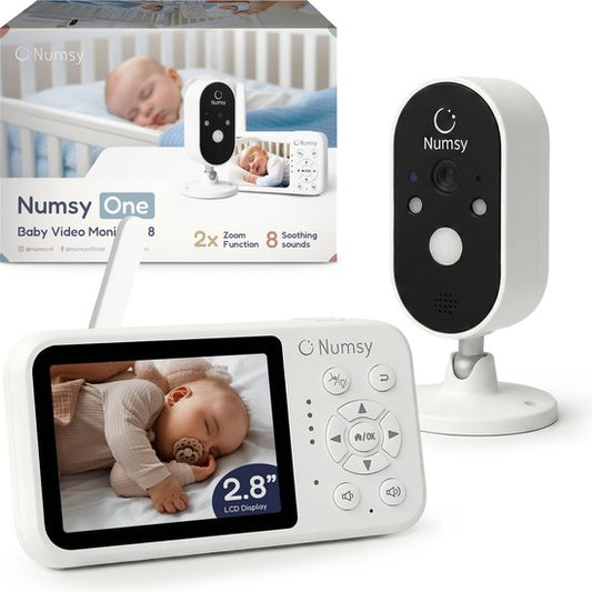 Numsy One Babyphone mit Kamera - 2.8 Bildschirm - Nachtsicht - VOX/ECO - Talk-back Funktion