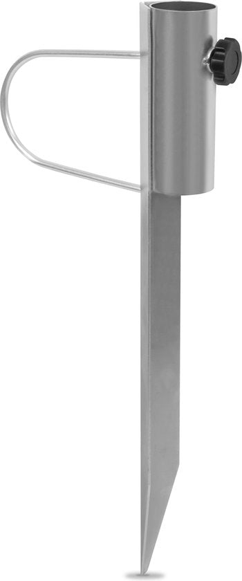 VONROC Bodenanker - Sonnenschirmhalter - 45cm - universell geeignet für Mastdurchmesser bis 38mm - Stahl verzinkt - auch für Wäschespinne geeignet