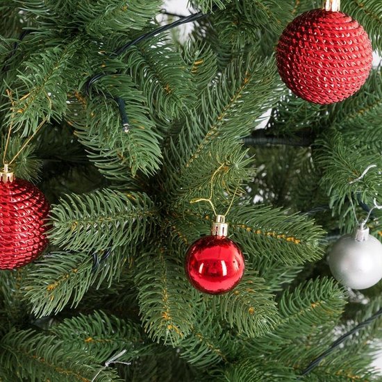 Casaria Künstlicher Weihnachtsbaum - 140cm Weihnachtsbeleuchtung 100 LEDS - Grün