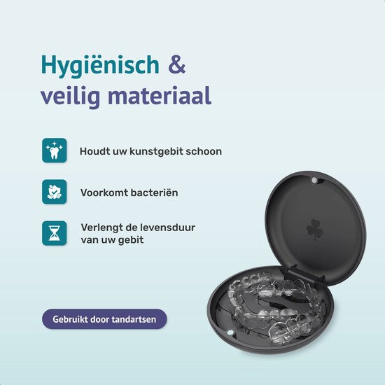 Alyze Denture tray - Schwarz - Für Prothesen - Zahnspange - Prothesen - Tablett - Prothesentablett