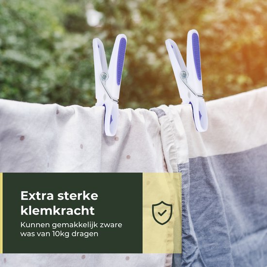 Gandria Wäscheklammern 48 Stück - Kunststoff-Wäscheklammern - Satz von 48 Kunststoff-Wäscheklammern - Wäscheständer Wäscheklammern 10 Kg - 4 Farben