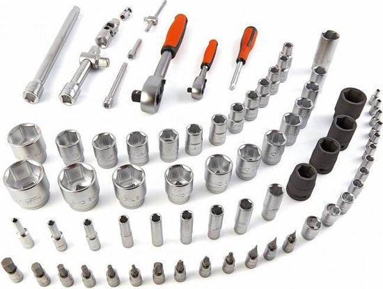 Bahco S800 77-teiliger Steckschlüsselsatz - 1/4" 1/2"