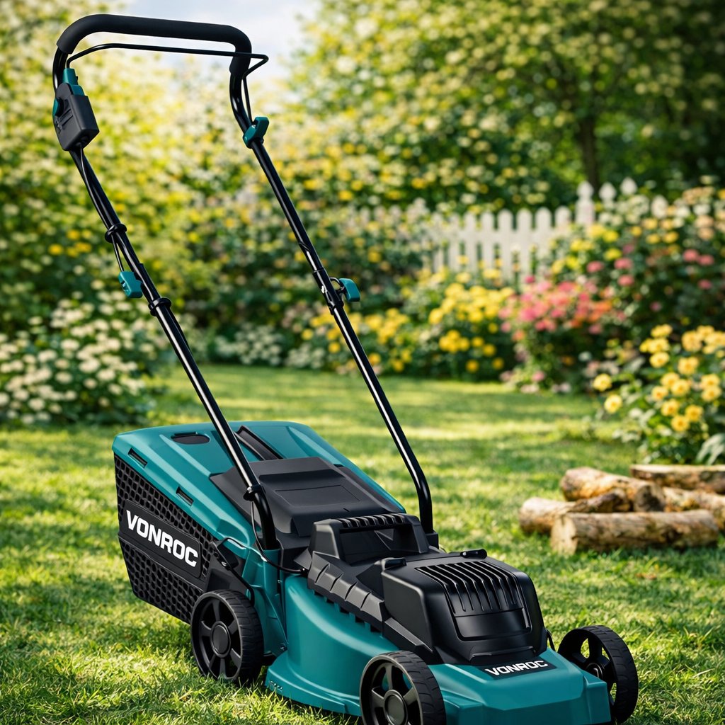 VONROC Akku-Rasenmäher - 40V - 33cm - Zentrale Höhenverstellung - Ohne Akku & Ladegerät