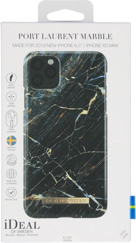 iDeal of Sweden iPhone 11 Pro Max Mode zurück Fall Port Laurent Marmor