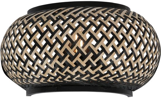 Anne Lighting – Wandleuchte – MAZE – natur – Bambus – Nachttischlampe – E27 – 4400BE