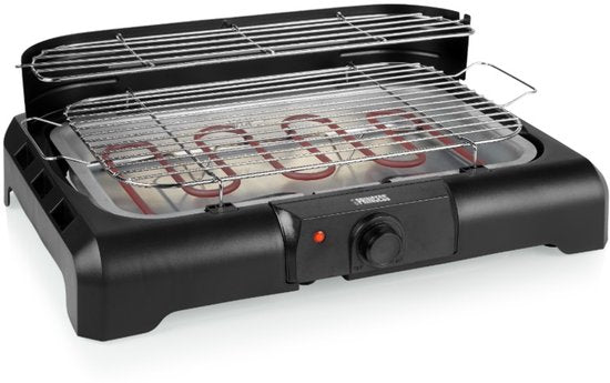 Elektrogrill - Princess 112250 Elektrogrill mit Seitenablagen - BBQ - 40x25cm - Kann mit und ohne Ständer verwendet werden - Mit Seitenablagen - Kann auch als Tischgrill verwendet werden - 2200W