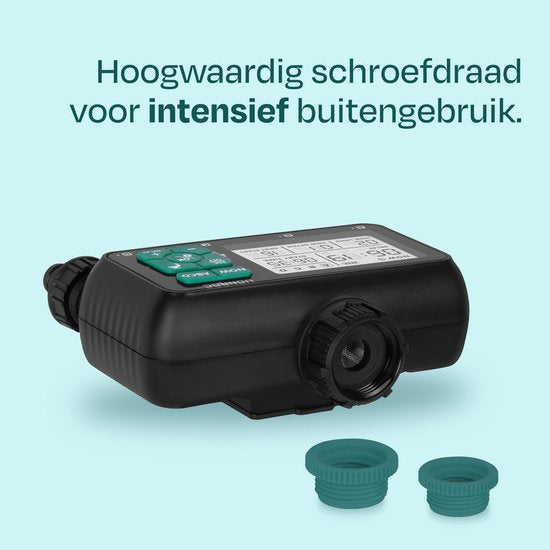 VONROC 4-fach Bewässerungsuhr - Bewässerungscomputer für 4 Zonen - Bewässerungszeit und -häufigkeit pro Zone einstellbar