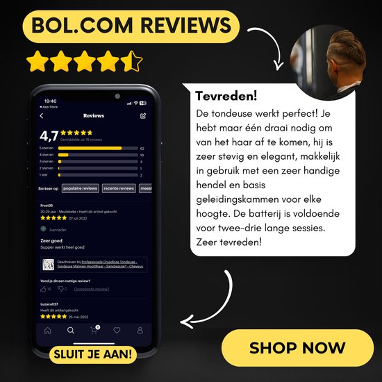 Professionelle kabellose 4-in-1 Haarschneidemaschine - Haarschneider Herrenkopfhaar - Cheveux Haar - Haartrimmer - Friseur Haar Maschine - Haarschneider - Trimmer Bart - Friseur Haarschneider - Friseur Buddha Trimmer - Barbier Set