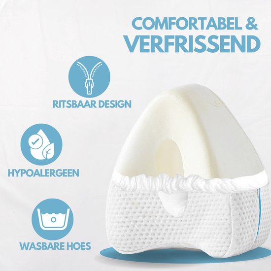 Softsie Kniekissen für das Bett - Beinkissen - Orthopädisches Kniekissen - Seitenschläferkissen