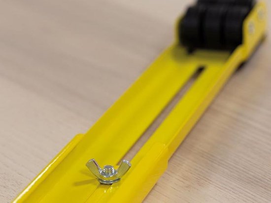 Toolland Ausziehbare Möbelrollen, 2-teilig, ausziehbar von 44,5 cm auf 70 cm, Tragfähigkeit 250 kg