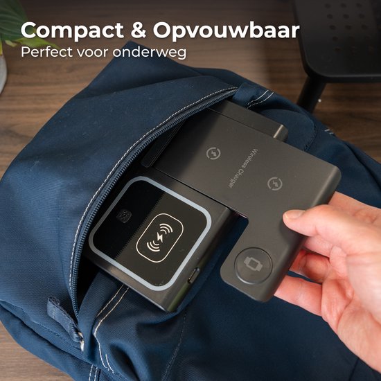 Nuvance Wireless Charger - 3 in 1 - 15W - Ladestation - Schnellladegerät - Wireless Charger - für Smartphone, Smartwatch & Kopfhörer