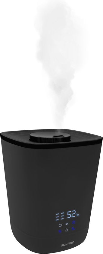 VONROC Luftbefeuchter 4,5 Liter - Ultraschall - UV-Sterilisation - 360° Nebelauslass - Inkl.