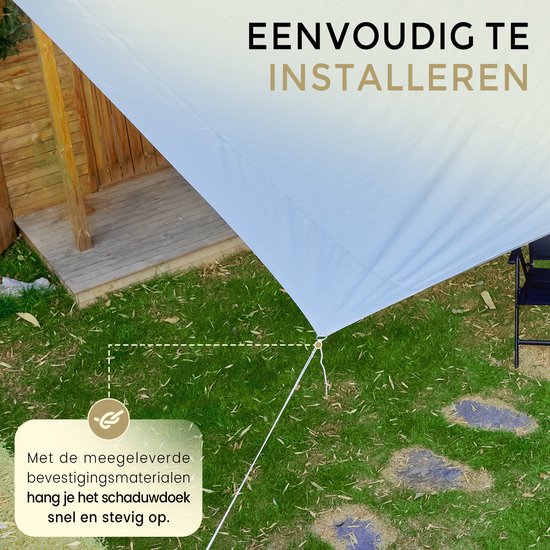 O'DADDY® Schattentuch 4x3m Rechteck - Sonnensegel - Schattierungsnetz - Markise mit Befestigungsmaterial - Wasserdicht - UV30 Sonnenschutz - Dunkelgrau