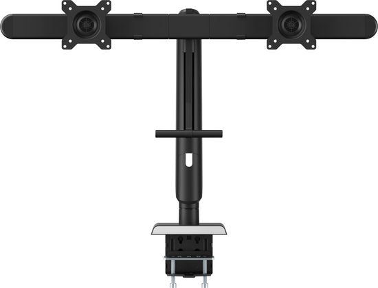 VDD – Monitorarm – Monitorarm – Monitorarm für 2 Bildschirme – Monitorarm schwarz – Monitorständer – Monitorständer – 2 Bildschirme – Bildschirme von min. 17 bis max. 32 Zoll