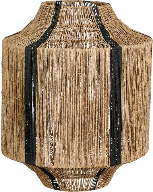 Mica Decorations Liliano Laterne - H51 x Ø40 cm - Jute - Schwarz