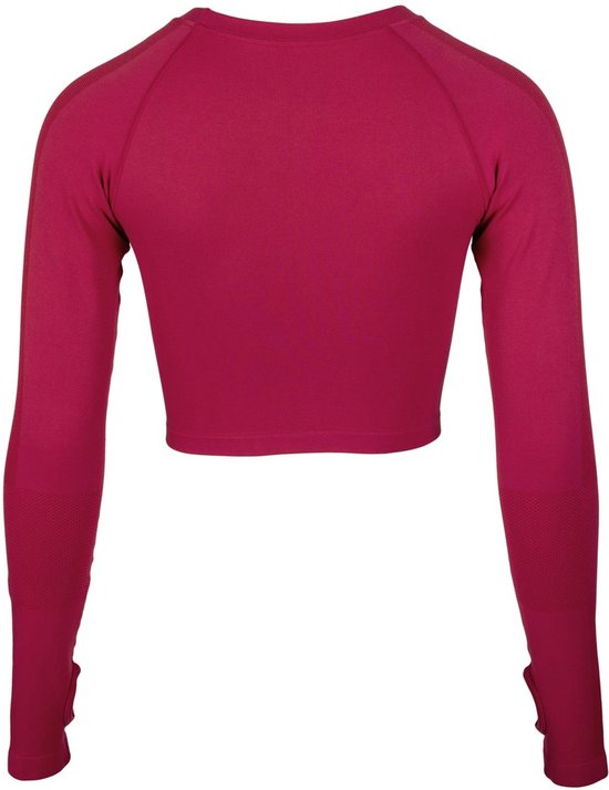 Gorilla Wear Hilton Nahtlose gekröpfte lange Ärmel - Fuchsia - XS/S