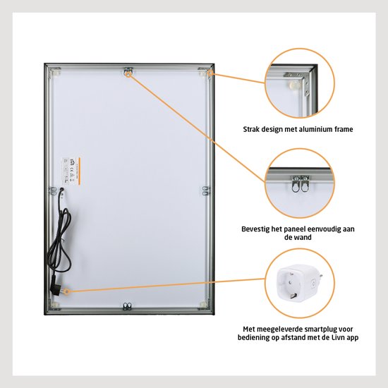 Livn Infrarot-Heizpaneel Plus 600, 120 x 60 cm, schwarz – 600 W Leistung – Steuerung über App