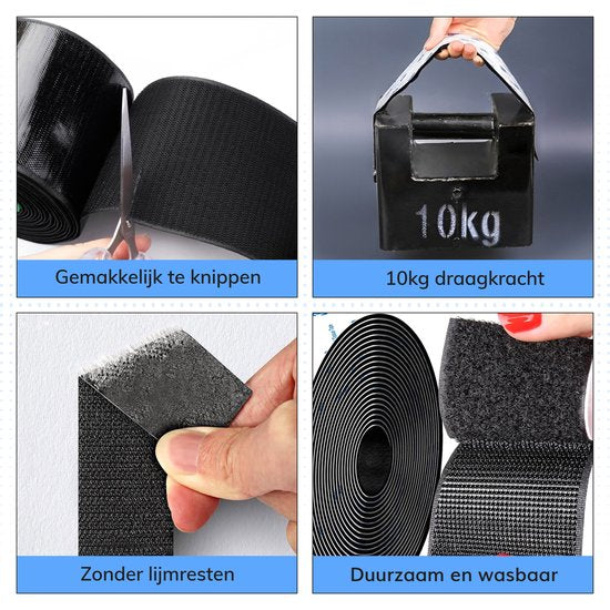 Luft Selbstklebendes Klettband - Band - nähbar - Klettverschluss - Klettband