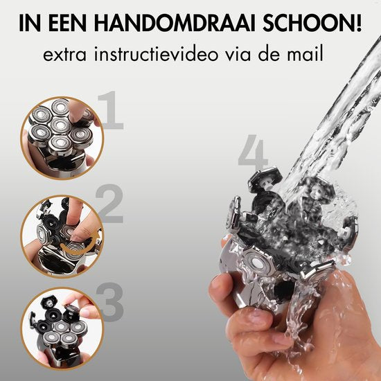 Rasierer Männer - Trimmer - Clipper - Sansbeauté® Skull Sharp PRO - Elektrischer Gesichts- und Kopfrasierer - Nass- und Trockenrasur - Kabelloses Aufladen - Elektrisch