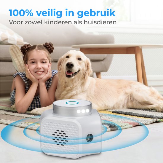 Nuvance - Mäuseabwehr - Ultraschallabwehr - Rattenabwehr - 360 Grad & 4 Modi - Schädlingsabwehr mit Ultraschall - Mäusekontrolle - Weiß