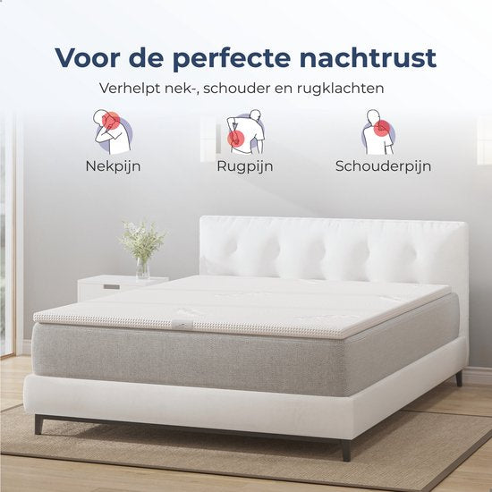 Best Life Topper Matratze 160 x 200 cm - Matratzenauflage - Topdeck Matratze 8 CM
