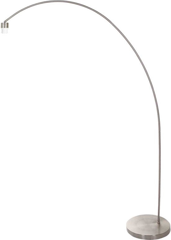 Mexlite Bogenlampe Solva - Höhe 185 cm - Metall - Grau
