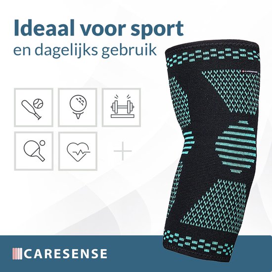 Caresense Ellenbogenbandage - Tennisarm-Bandage - Ellenbogenbandage - Größe L