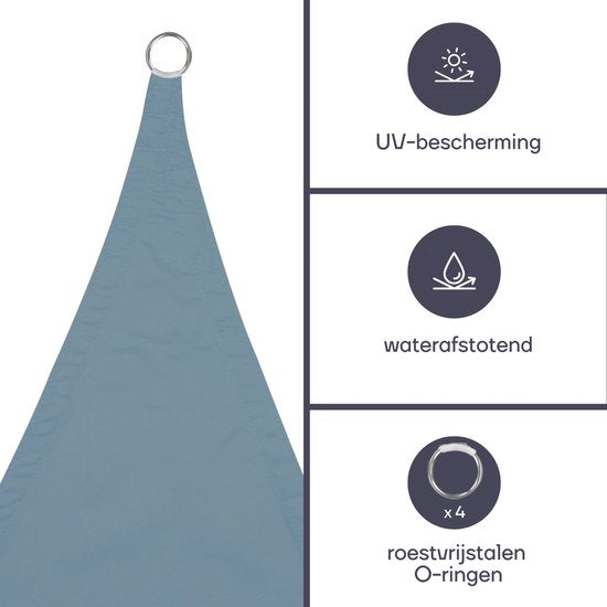 Perel-Sonnenschutzvlies, wasserabweisend, 4 x 3 m, 160 g/m², Polyester, rechteckig, hellgrau