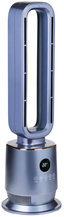 alpina 2-in-1 Heizlüfter 2000 W – Elektrischer Heizlüfter mit Fernbedienung – Schwenkbarer Turmventilator mit Timer – Heizgerät mit einstellbarer Temperatur