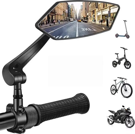 Garpex® 2er Set - Fahrradspiegel rechts und links - Rückspiegel Fahrrad - Fahrradspiegel ebike - Verstellbares Design