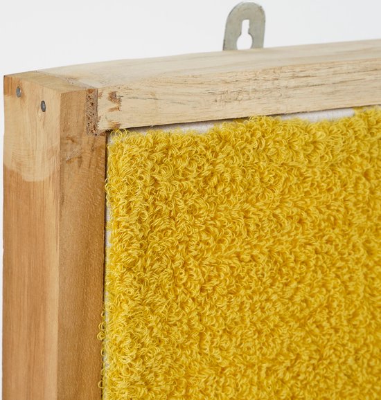 In The Mood Collection Wanddekoration - L59 x B45 cm - Baumwolle/FSC-Holz - Hellrosa