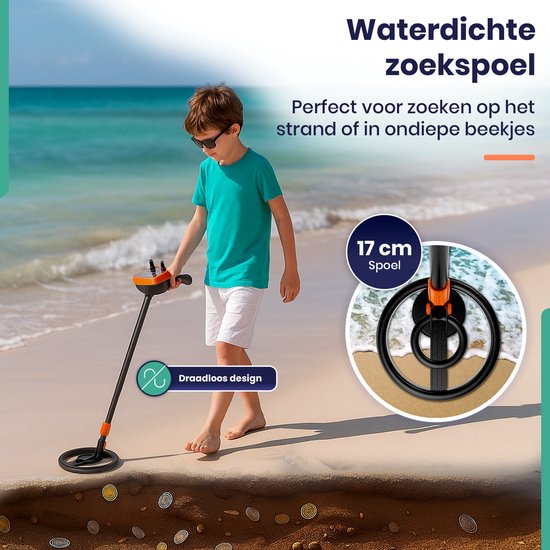 ODESSEY Metalldetektor für Kinder - Starter Set - Drahtlos - Kinder - Junior Huntsman