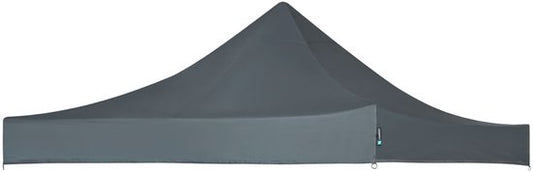 VONROC Dachplane - Für Premium Partyzelt PT501XX - Wasserdicht - 50+ UV Schutz - Grau