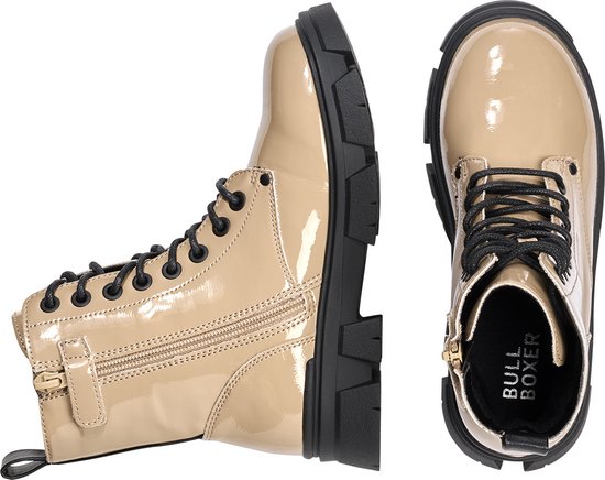 Bullboxer Aaf504f6s Veterinärstiefel - Stiefel mit Schnürung - Mädchen - Taupe - Größe 36