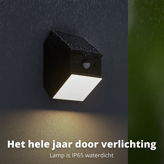 FlinQ Solar TwistCube 2er-Pack - Verwandelbar in 4 Formen - Solar-Wandleuchte für draußen - Solarbetriebene Außenleuchte mit Bewegungssensor - LED-Gartenleuchte mit Tag- und Nachtsensor - Außenbeleuchtung