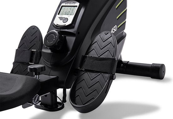 VirtuFit Row 450 Rudergerät - Rudergerät - Silent Magnetic Resistance System - Rudergerät - 10 Widerstände - klappbar - Rudertrainer - inkl. Transportrollen