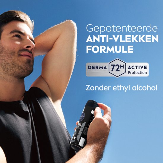 NIVEA Men Deodorant-Spray Invisible for Black & White – 150 ml