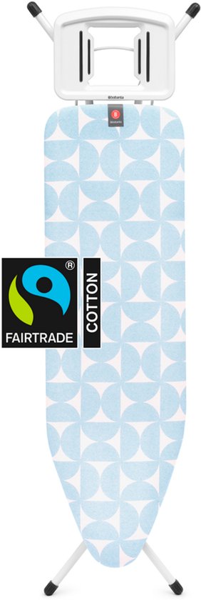 Brabantia Bügeltisch B - 124 x 38 cm, für Dampfbügeleisen - Fresh Breeze
