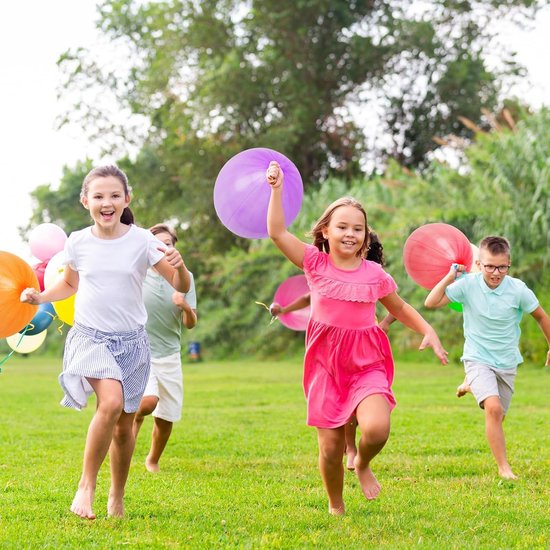 Partizzle 36x bunte Latex-Luftballons - Großer Hüpfballon - Riesen-Box-Ballon-Geschenke - Grabbelton Treat Gifts - Für Kinder & Kleinkinder - XL / 45 cm